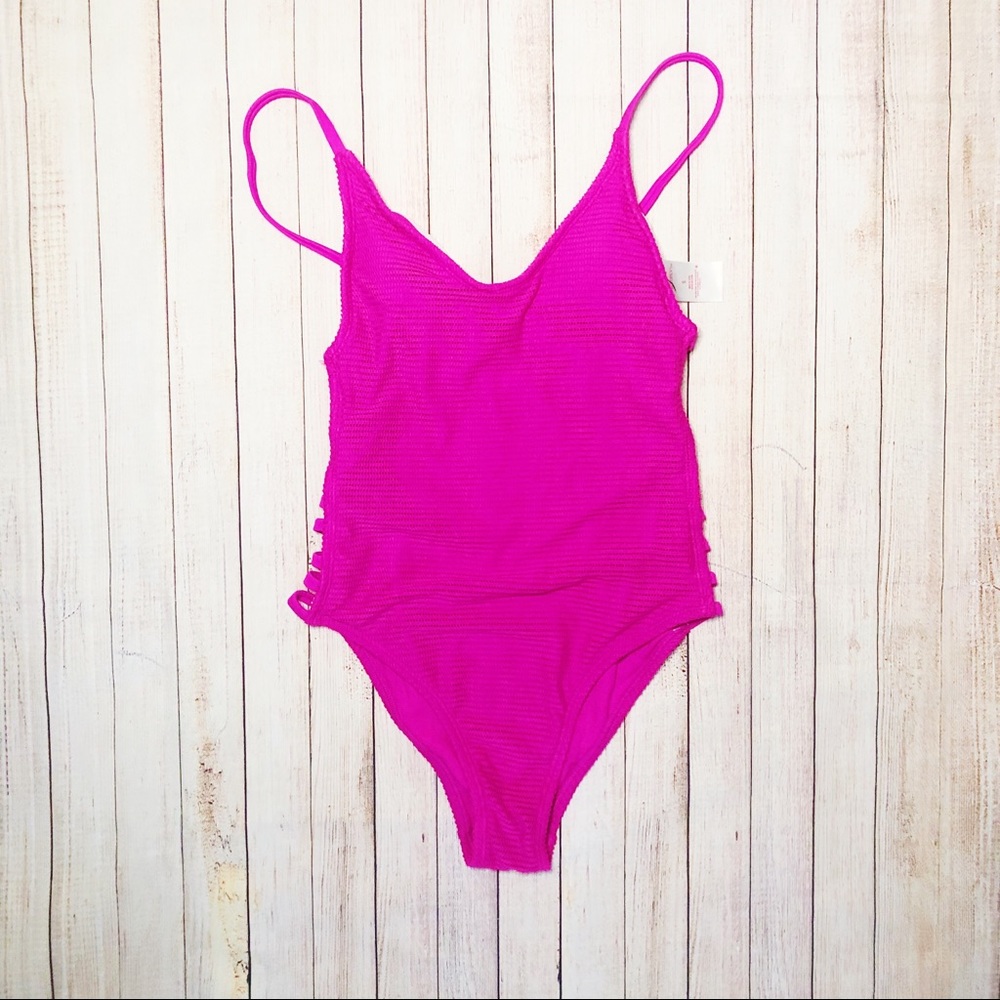 New xhilaration Hot Pink One piece Size Small